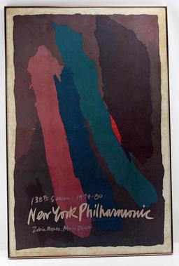 NEW YORK PHILHARMONIC 138TH SEASON 1979-80 POSTER