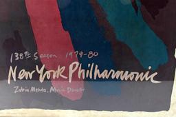 NEW YORK PHILHARMONIC 138TH SEASON 1979-80 POSTER