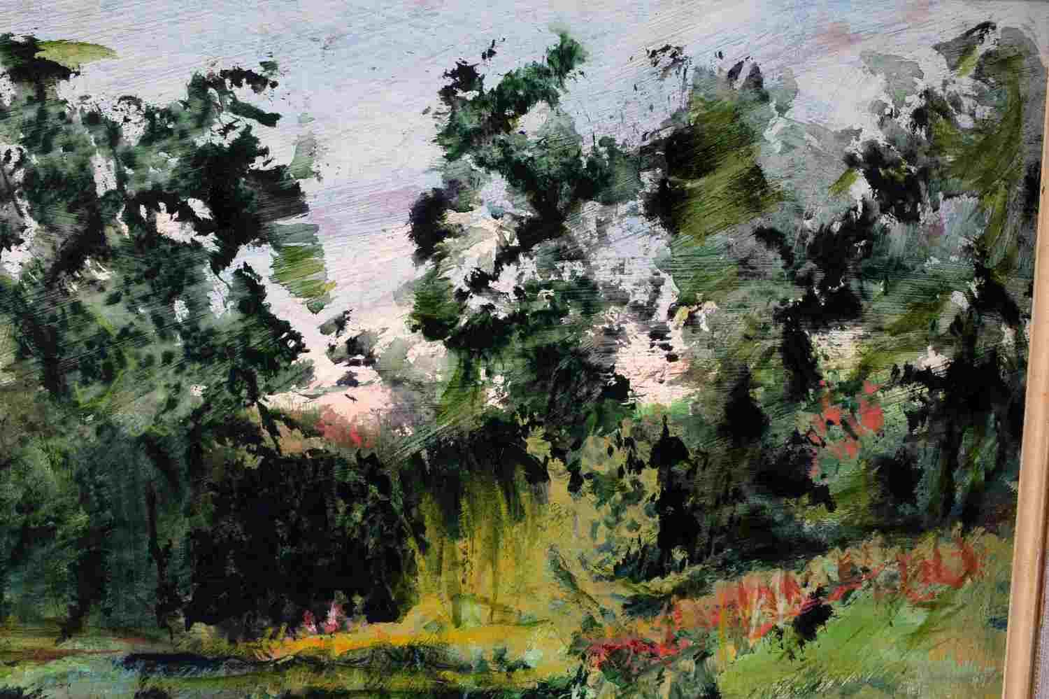 MARY MANGRUM BAKER IMPRESSIONISTIC LANDSCAPE