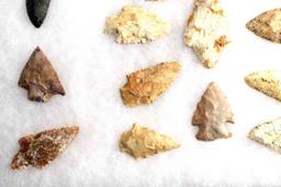 NATIVE AMERICAN GROUND FIND ARROWHEAD LOT OF 21