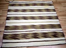 VERY NICE LARGE NAVAJO BLANKET WEAVE RUG