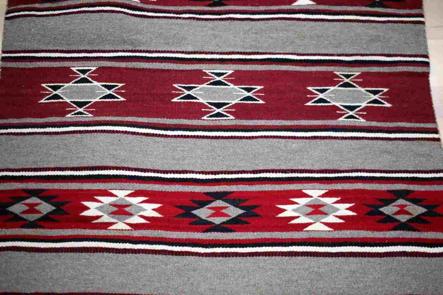 NAVAJO ANTIQUE GANADO BLANKET WEAVE RUG