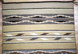 SMALL NAVAJO CRYSTAL SADDLE BLANKET WEAVE RUG