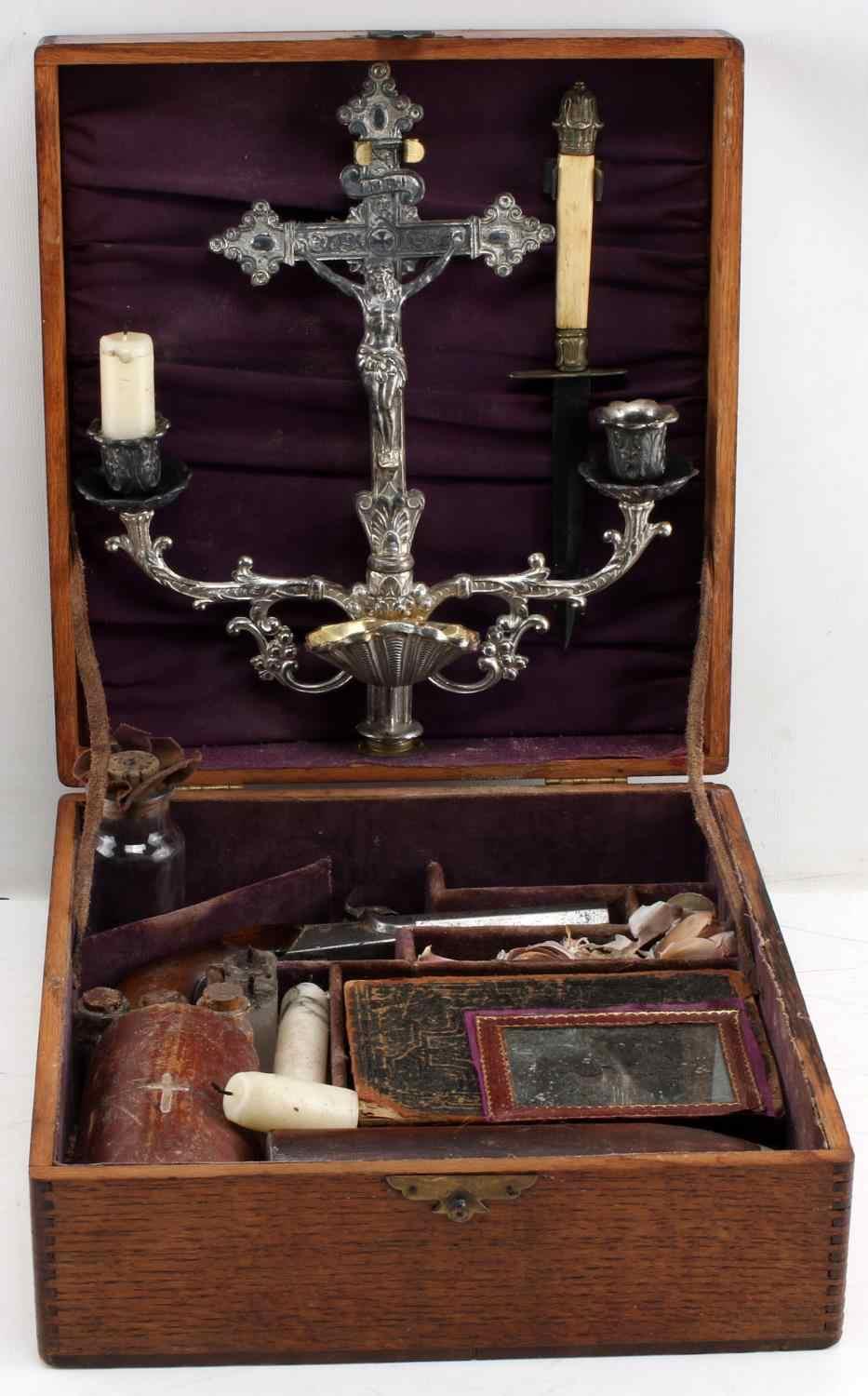 19TH CENTURY VAMPIRE KILLING KIT W PISTOL AND DIRK