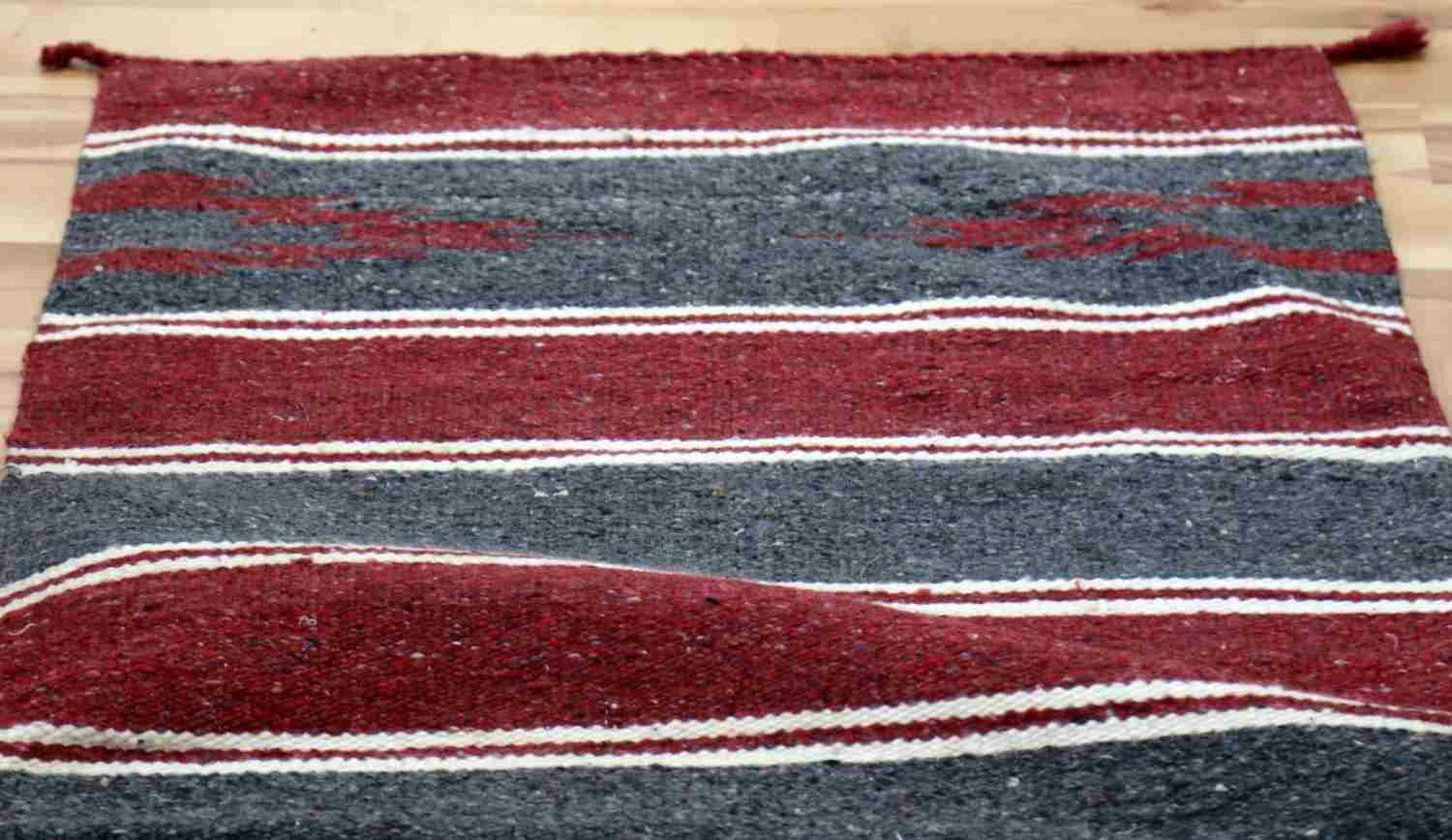 DOUBLE SIDED NAVAJO STRIPED SADDLE BLANKET
