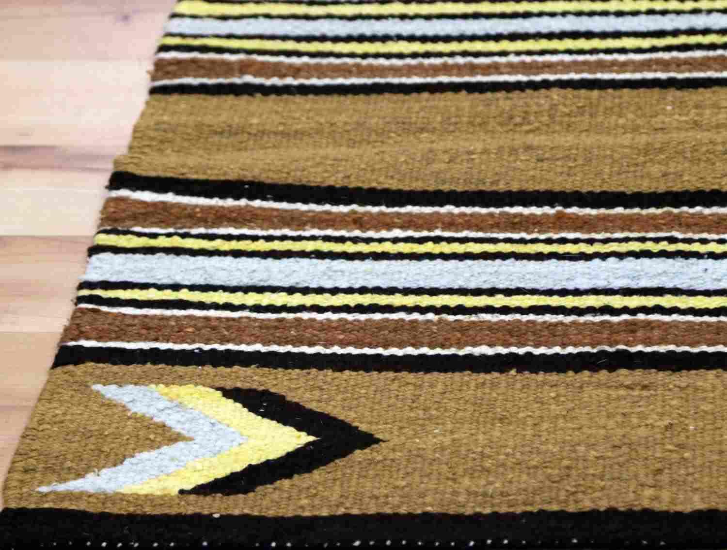 STRIPED MULTICOLORED NAVAJO SADDLE BLANKET