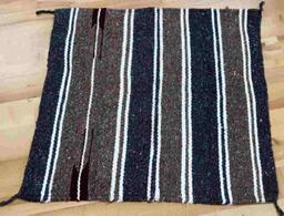 STRIPED SQUARE MEXICAN WEAVE SADDLE BLANKET