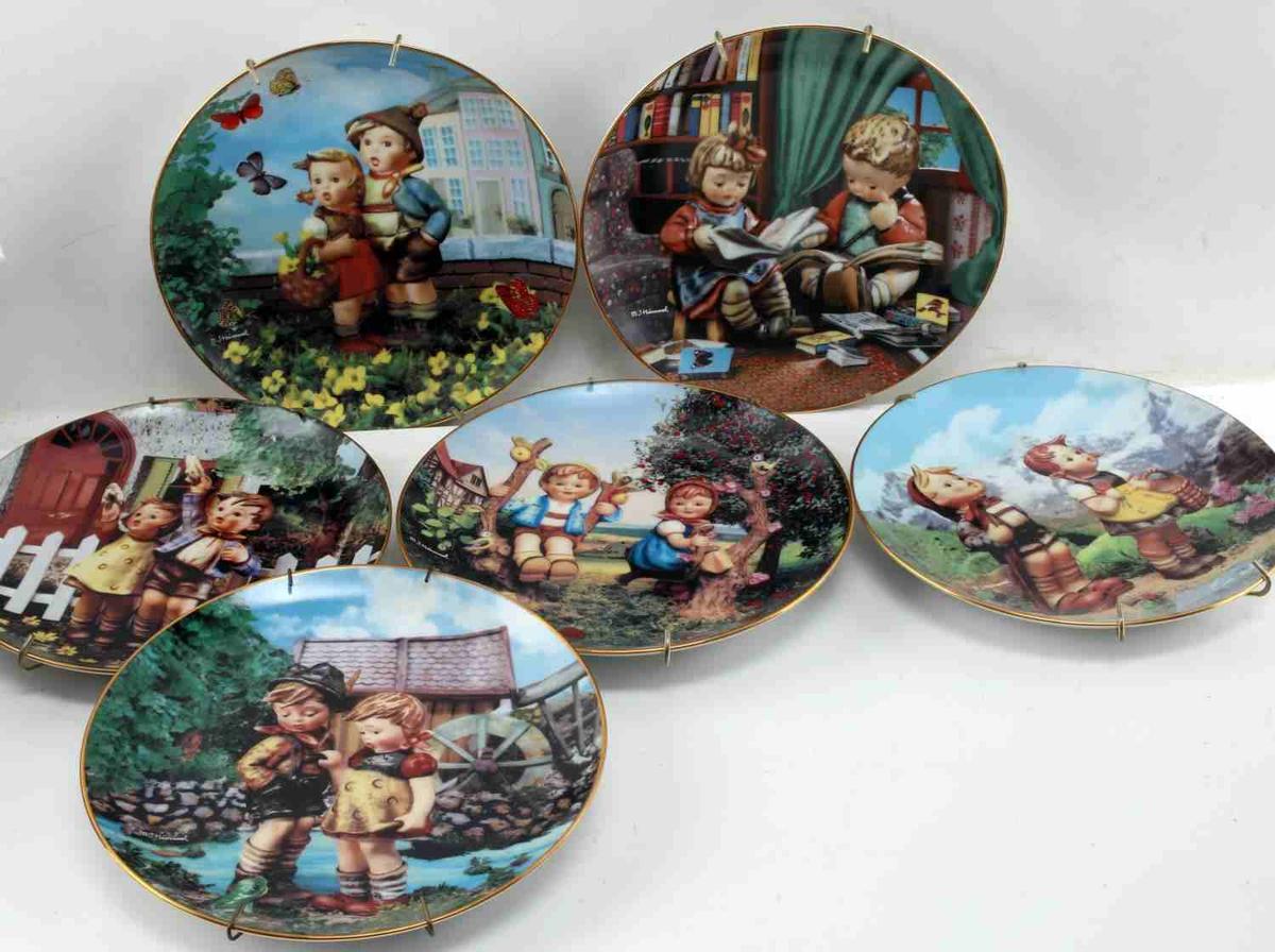 6 HUMMEL DANBURY MINT 1990 HANGING PLATES