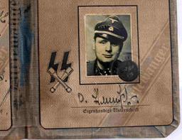 WWII GERMAN WAFFEN SS DIRLEWANGER SOLDIER ID BOOK