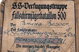 WWII GERMAN THIRD REICH WAFFEN SS ID BOOK
