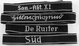 GERMAN WWII WAFFEN SS OFFICERS CUFF TILES