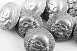 GERMAN WWII SS TOTENKOPF SKULL UNIFORM BUTTONS