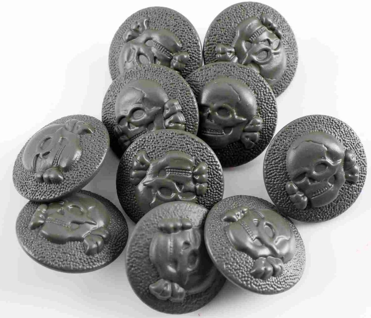 GERMAN WWII THIRD REICH SS TOTENKOPF SKULL BUTTONS