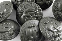 GERMAN WWII THIRD REICH SS TOTENKOPF SKULL BUTTONS