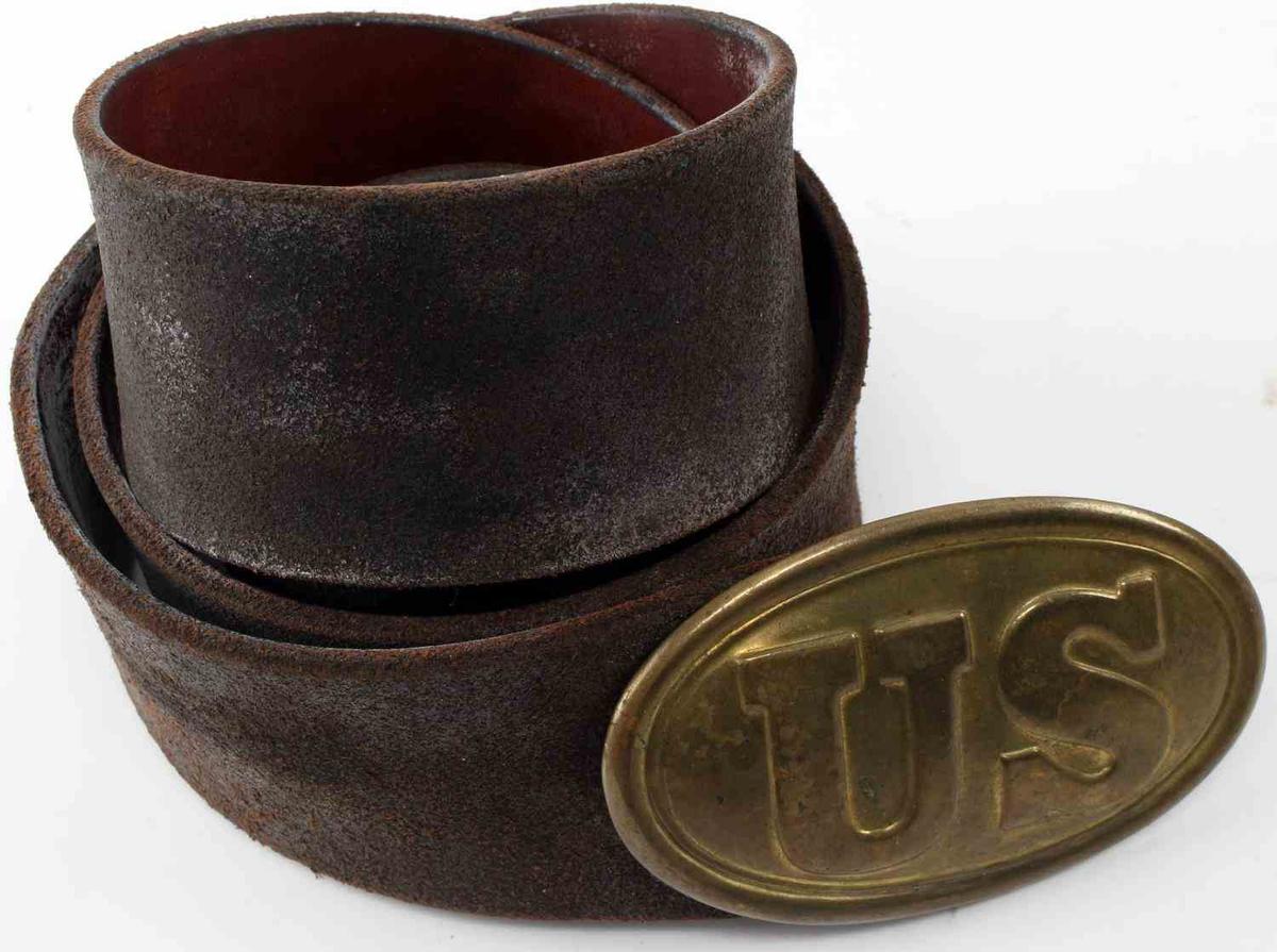 CIVIL WAR UNITED STATES UNION EM BELT AND BUCKLE