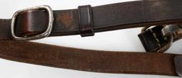 GERMAN WAFFEN SS OFFICERS LEATHER CROSS STRAP BELT