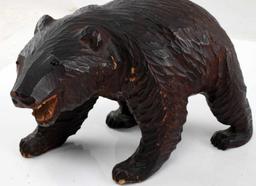 LOT OF 3 HAND CARVED WOOD BLACK FOREST BEARS