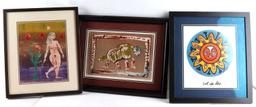 LOT FRAMED K MUYAES & CARLOS PAEZ VILARO PRINTS