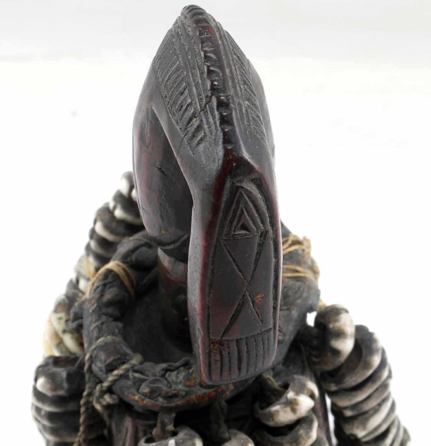 YORUBA ESHU SANGO STAFF FIGURE AFRICAN CARVING