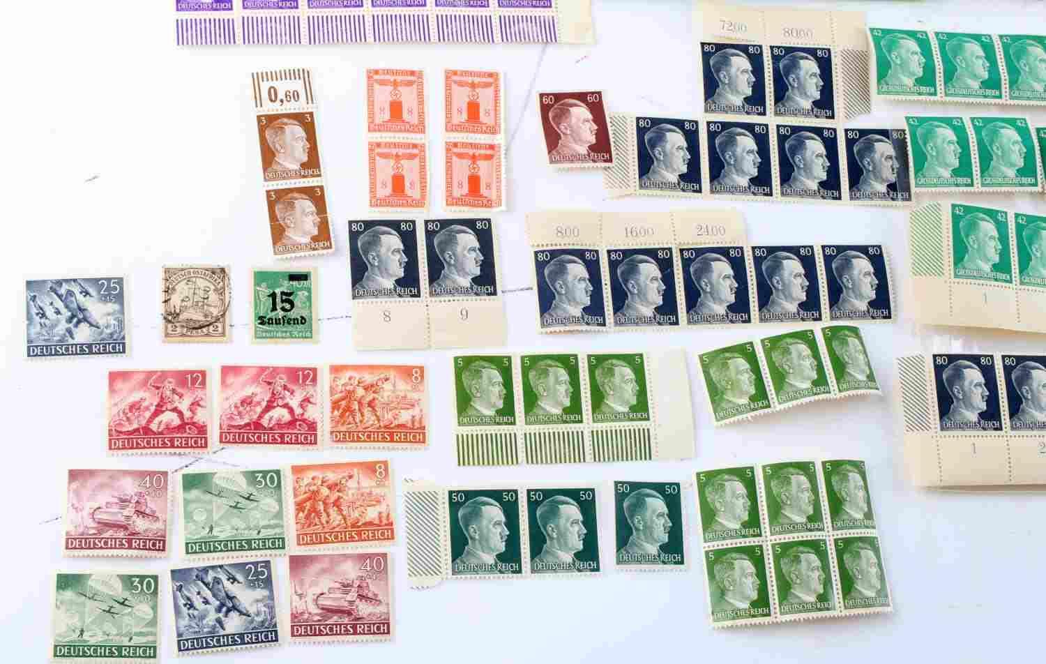 WWII 3RD REICH AND POST WAR GERMAN STAMP LOT