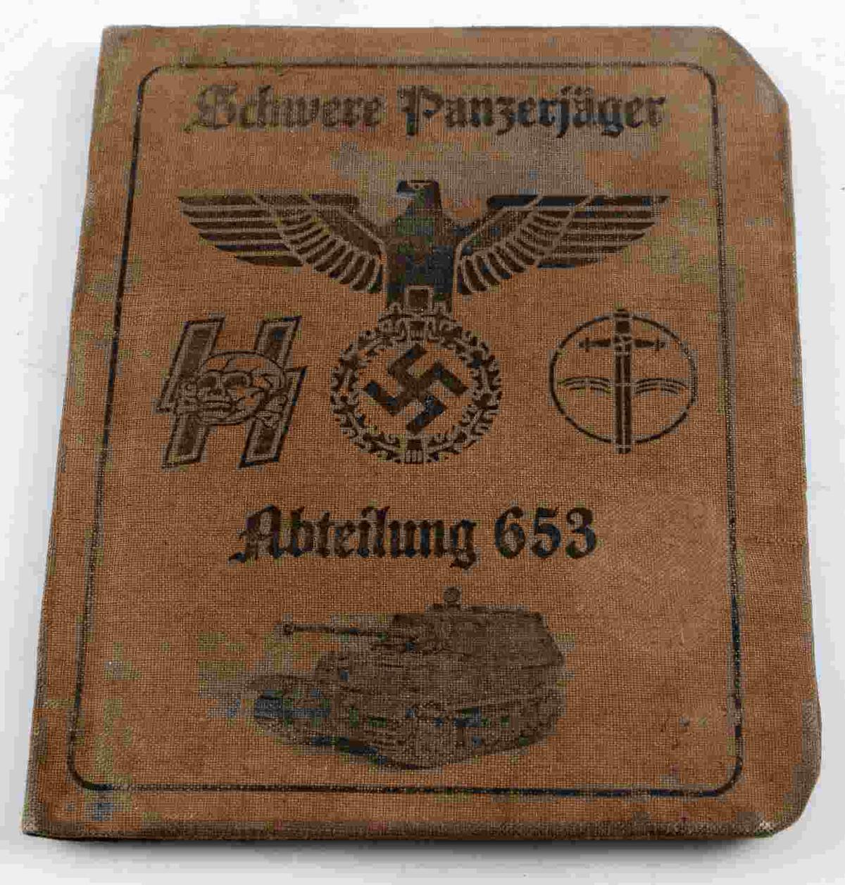 WWII GERMAN 3RD REICH SS PANZERJAGER ID BOOK