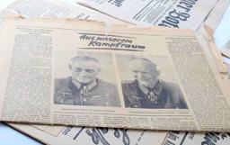WWII GERMAN THIRD REICH LOT 10 PRINTED NEWS MEDIA