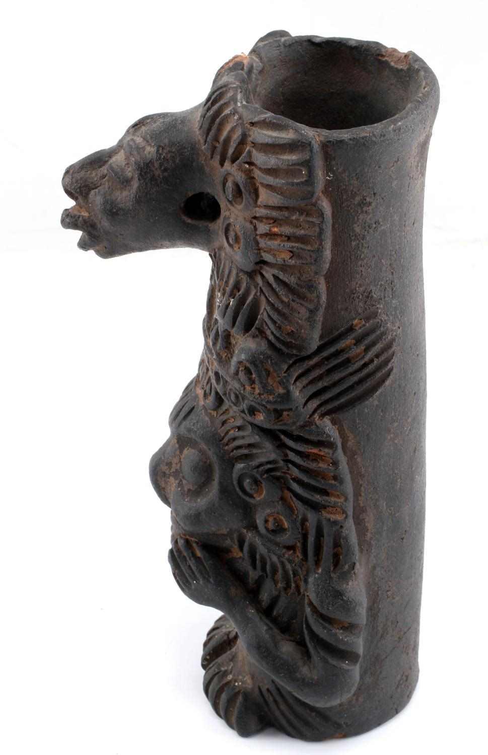 ZAPOTEC PRECOLUMBIAN STACKED TWO FIGURE VESSEL