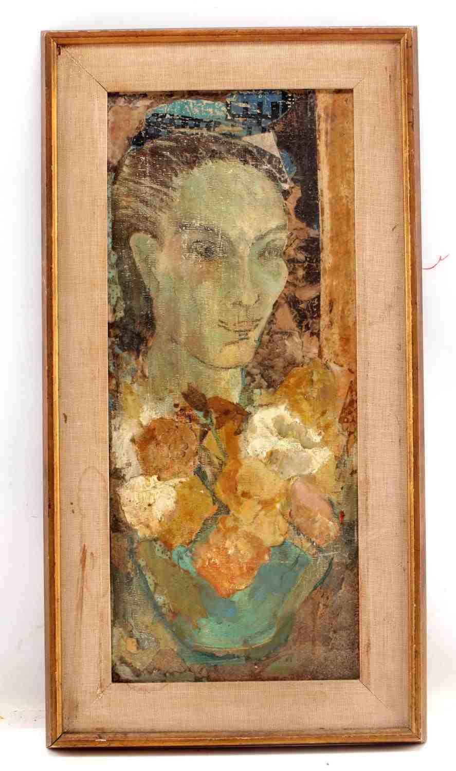 MID CENTURY STILL LIFE PORTRAIT FRAMED PAINTING