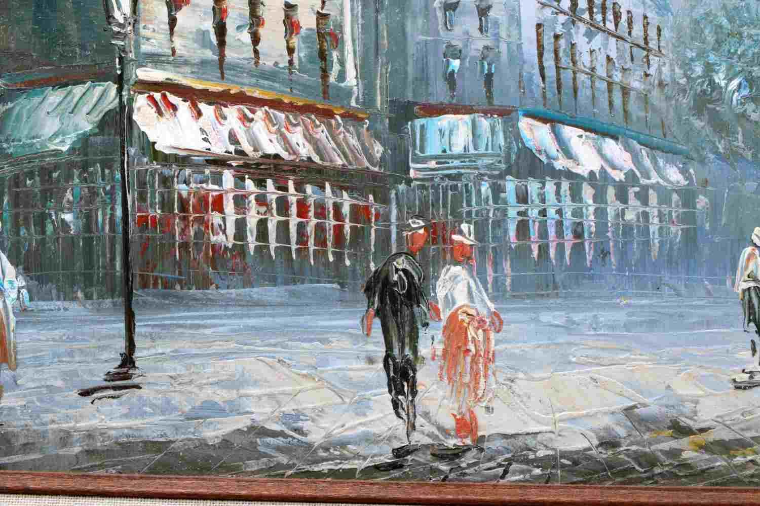 PARISIAN STREET SCENE BY BURNETT AND MONIQUE