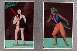 VINTAGE TANJORE INDIAN REVERSE GLASS PAINTING