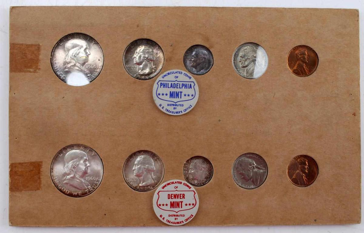 1960 PHILADELPHIA  AND DENVER MINT COIN SET