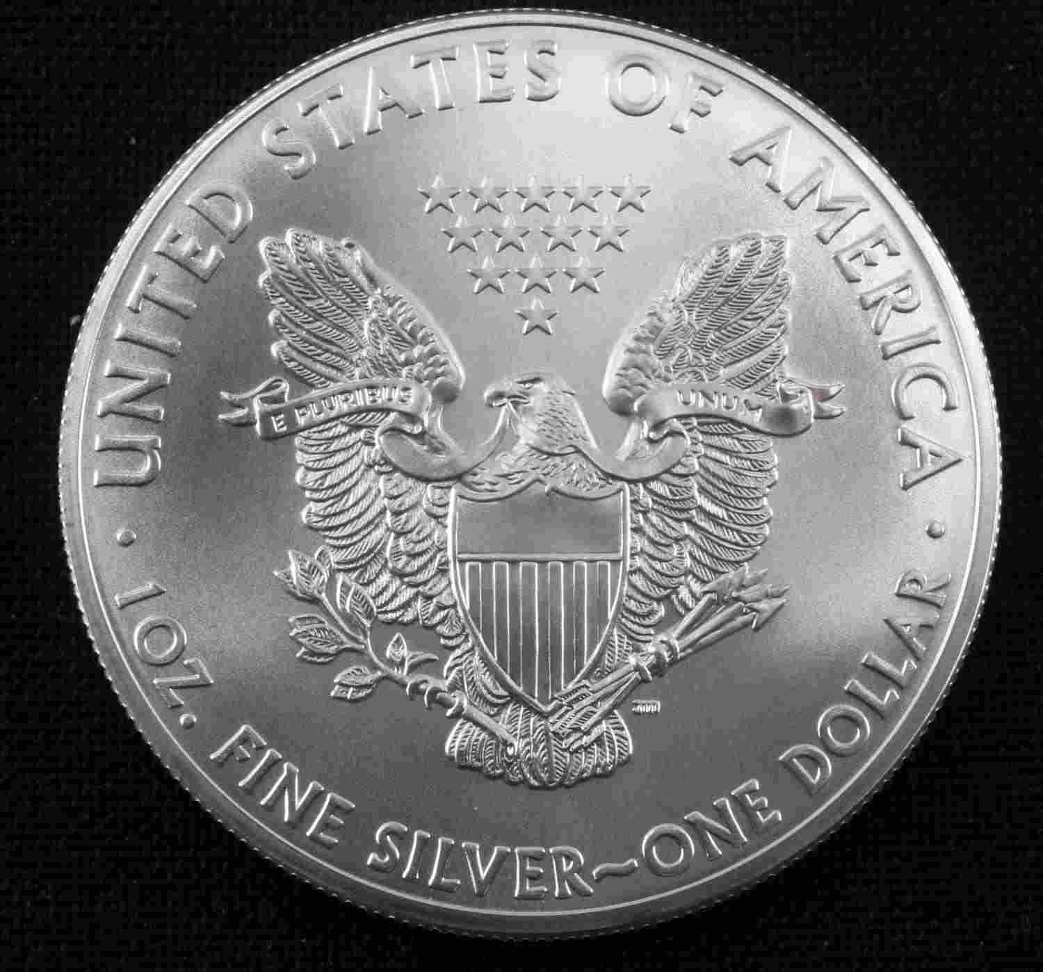 1 OZ AMERICAN EAGLE SILVER COIN 2013 LOT OF 20