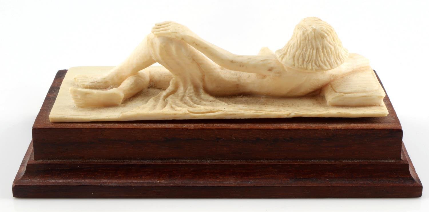 ANTIQUE DOCTORS LADY NUDE IVORY MEDICAL RECLINING