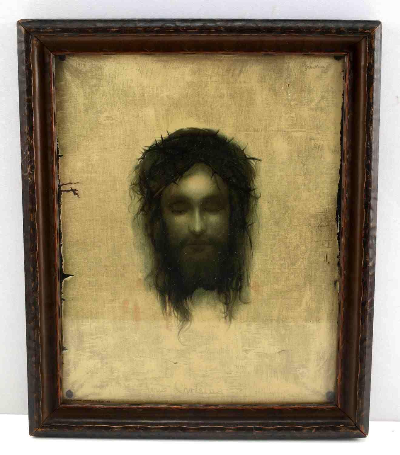 VINTAGE JESUS CHRISTUS CATHOLIC PRINT