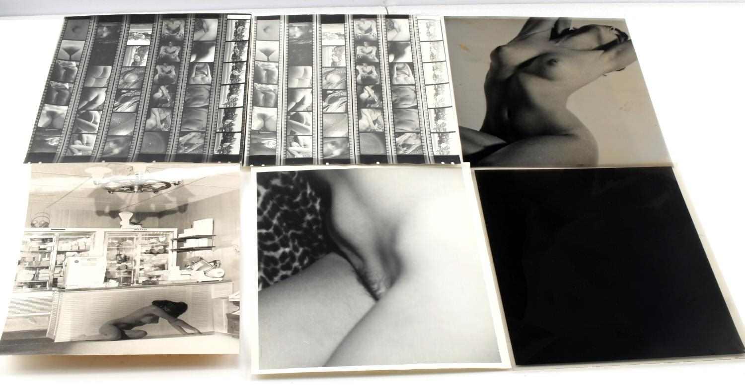 COLLECTION OF VINTAGE FEMALE NUDE PHOTO NEGATIVES