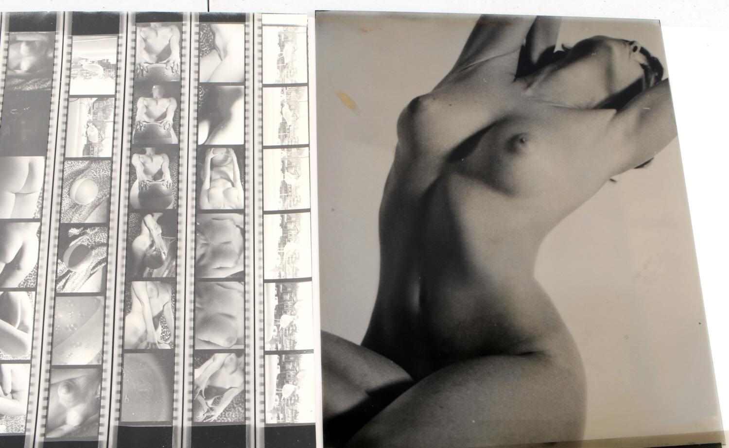 COLLECTION OF VINTAGE FEMALE NUDE PHOTO NEGATIVES