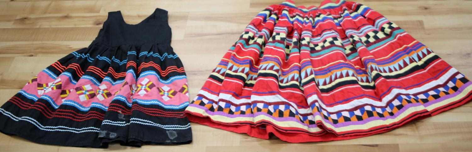 FLORIDA SEMINOLE INDIAN SKIRT & CHILDS DRESS