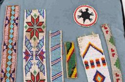 AMERICAN INDIAN BEADED PANELS ROSETTES COLLECTION