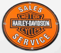 VINTAGE HARLEY DAVIDSON MOTORCYCLE SALES SIGN