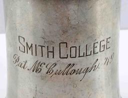 POST WWII BRITISH COLLEGE PEWTER PINT MUG