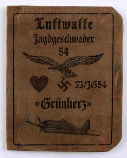 GERMAN WWII LUFTWAFFE KNIGHTS CROSS WINNER ID BOOK