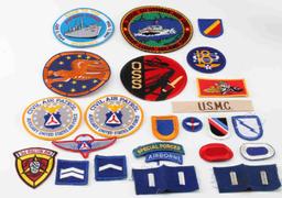 US MILITARY SQUADRON & BERET SHOULDER PATCH LOT