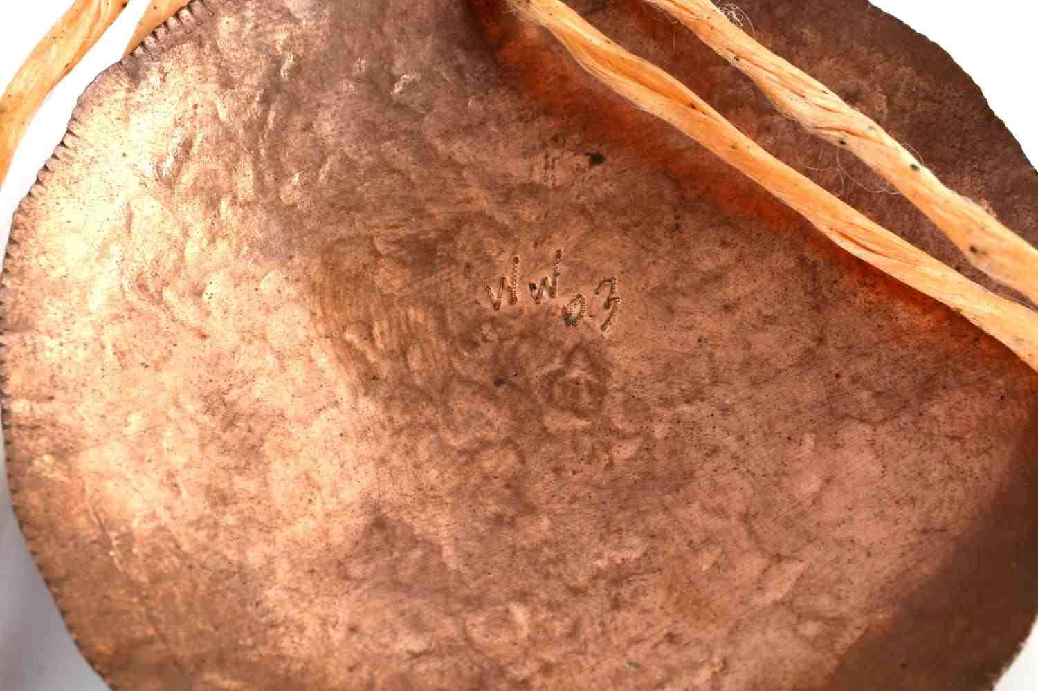 MISSISSIPPIAN CULTURE COPPER INCISED GORGET LOT