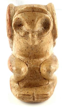 TAINO CULTURE BIRD MAN STONE EFFIGY FIGURE