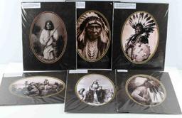 NATIVE AMERICAN PLAINS  PHOTO PORTRAIT PRINT LOT