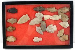 20 FIELD COLLECTED NATIVE AMERICAN ARROWHEAD LOT