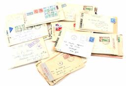 WWII CENSORED ENVELOPES STAMP GREAT BRITAIN EMPIRE