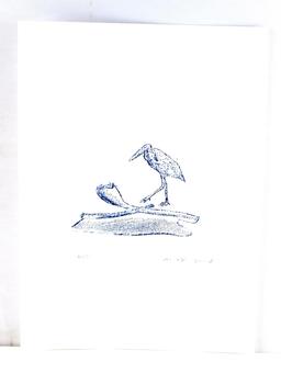 MAX ERNST BIRD LITHO PRINT SIGNED NUMBERED