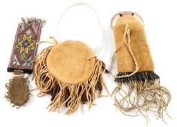 LOT OF 3 SOUTHWESTERN NATIVE AMERICAN MEDICINE BAG