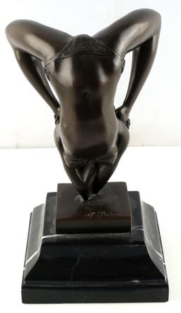 JEAN PATOUE EROTICA BRONZE FEMALE FIGURE